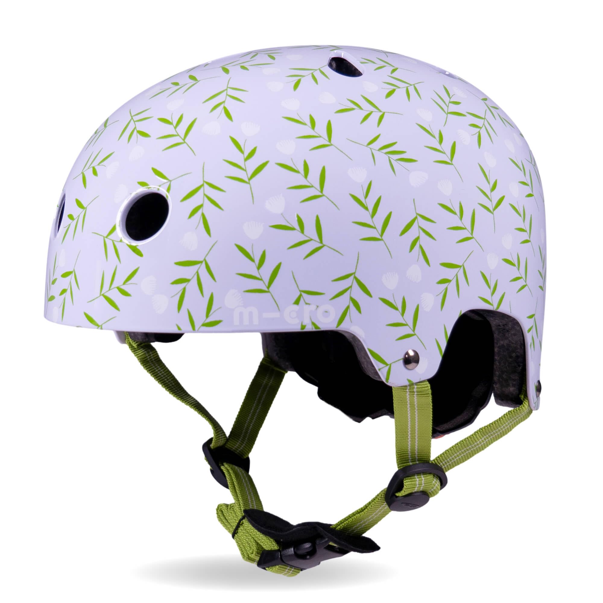 Micro Scooters | Bike/Scooter Printed Deluxe Children's Helmet | Cycling Accessories | Adjustable Headwear | Boys & Girls | 55-58cm | Blue Floral โ image 1