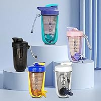 Vista 8 de Botella agitadora de proteínas de 20 onzas, botellas deportivas para mezclas de proteínas con batidora, botella mezcladora, taza agitadora portátil