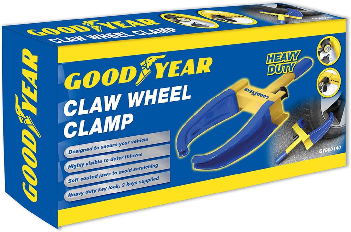 Goodyear Sabot de Roue de Voiture Résistant – Van/Caravane 2 clés – Sécurité incassable
