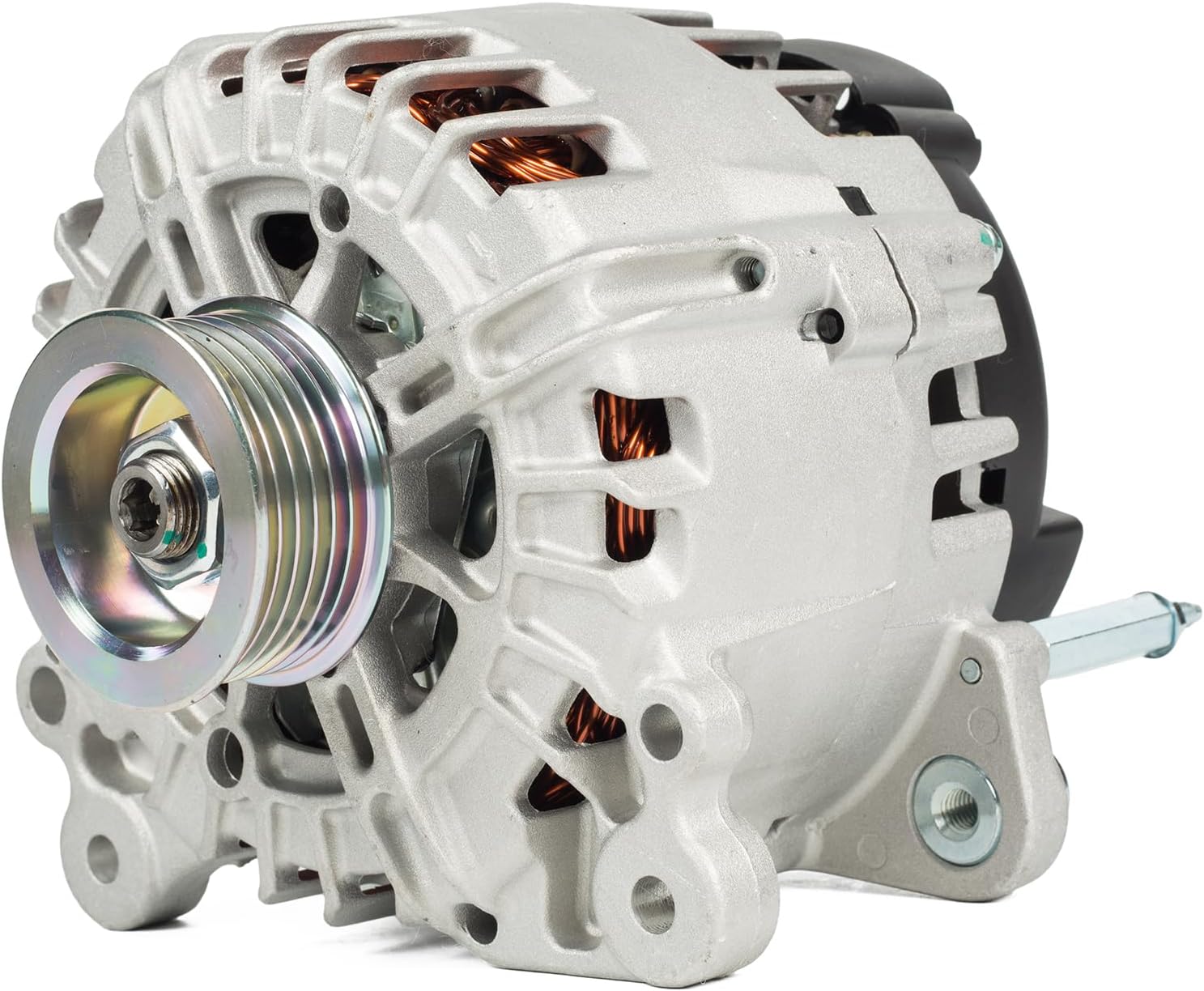 SANKAKU Alternator Fits for VW Touareg 3.0 V6 TDi 4-Motion [BKS]/[CATA] 11.2004-05.2010 / [CASA]/[CASC] 11.2007-05.2010, Replace 059902023G FG18T042 21853, 12V 180Amp 6-Groove Pulley