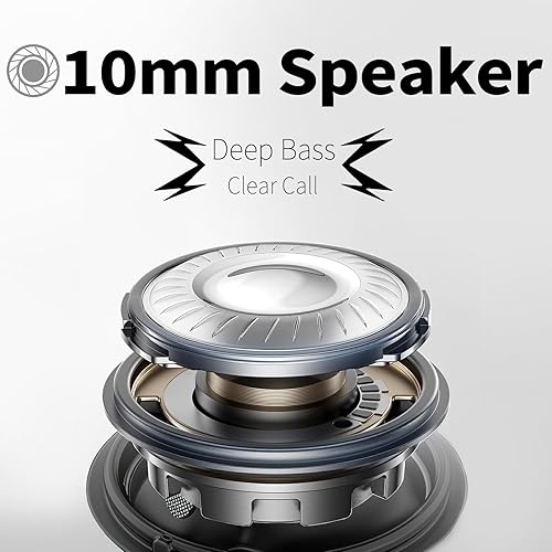 Miniatura 3 de Redpepper Auriculares inalámbricos con reducción de ruido intrauditivo, Bluetooth 5.3 con micrófonos incorporados, graves profundos, llamadas