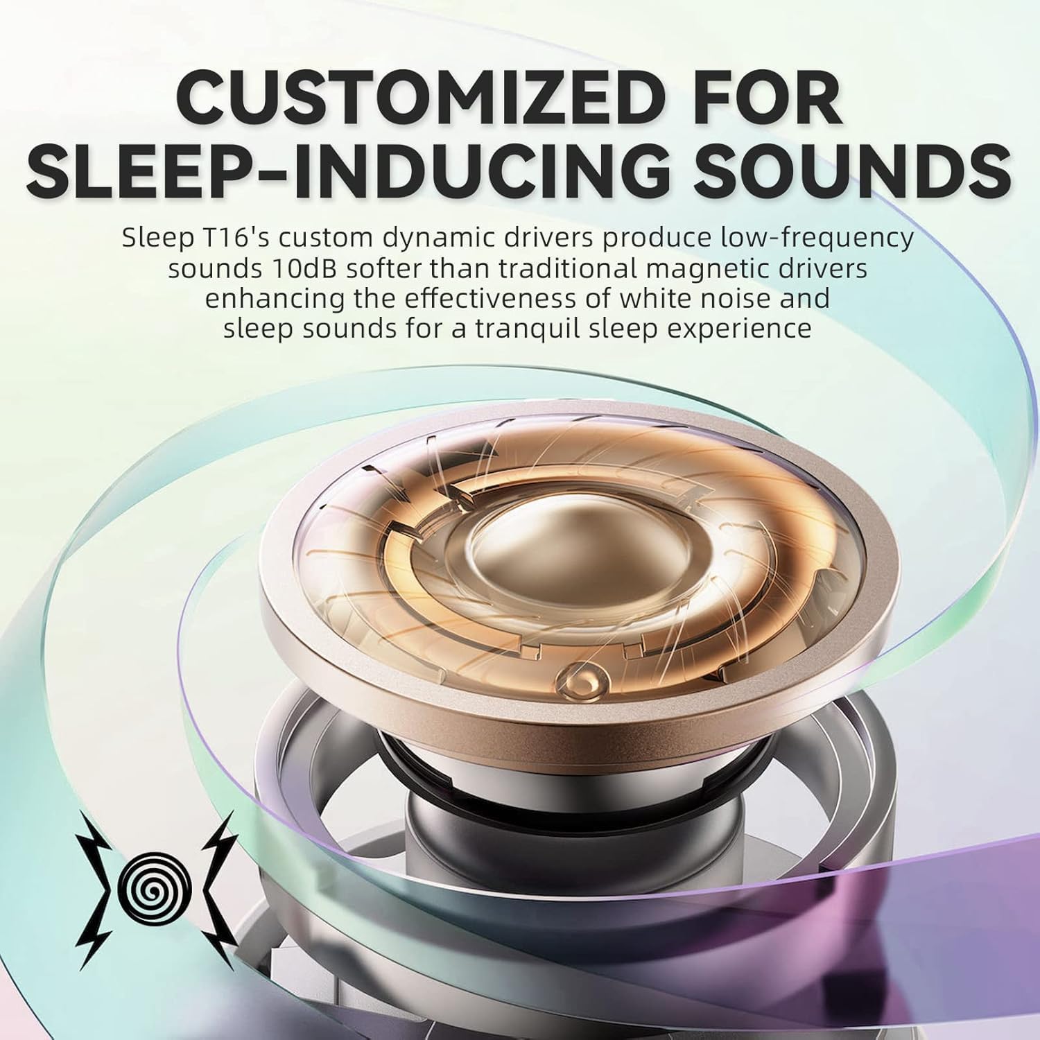 Ultra-Thin Wireless Bluetooth 5.3 Earbuds for Side Sleepers - Dettaglio