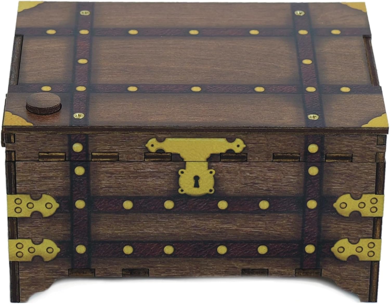 Miniature Treasure Trunk MP3 Music Box with Photo Top Option, Plays Any Song