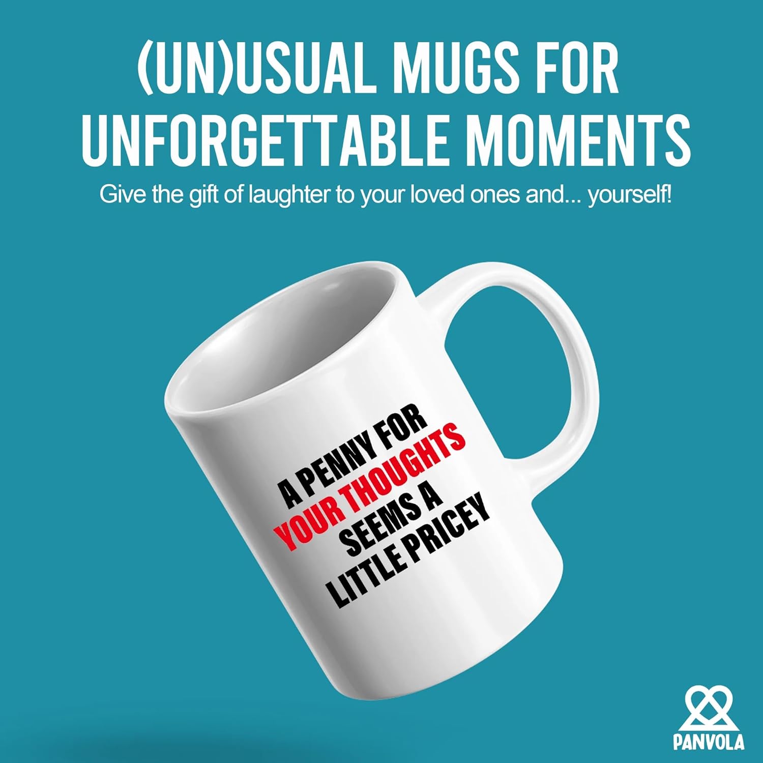 A Penny For Your Thoughts Seems A Little Pricey Sarcastic Gifts for Coworker Friend Classmates Sarcasm Funny Novelty Drinkware Ceramic Mug 11 oz White - Image 2