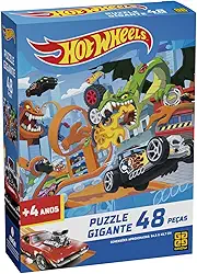 Puzzle Gigante 48 Peças Hot Wheels - Grow