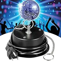 Motor de bola de discoteca de velocidade lenta de 1 RPM, bola espelhada resistente, motor elétrico rotador, suporta bolas de 10 a 30 cm para festas de DJ, bandas domésticas, festa de Natal