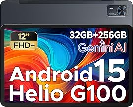 DOOGEE Tab E3+ Helio G100 Octa-Core, 12 Inch Tablet, 2.4K 90HZ, Tablet with SIM Card, 32GB + 256GB Gaming Tablet, 8800mAh, Ultra-Thin Metal Body 7.5mm/Gemini AI/Four Speakers