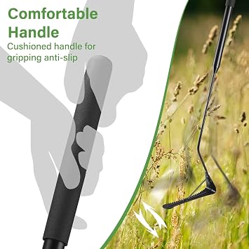 DACK Grass Whip with Double-Edged Serrated Sharp Blade,Swing Blade Grass Cutter,Weed Sling Blade,36 Manual Weed Whacker for Tall Grass and Overgrown Weeds in The Yard Ditches Forests and Fields