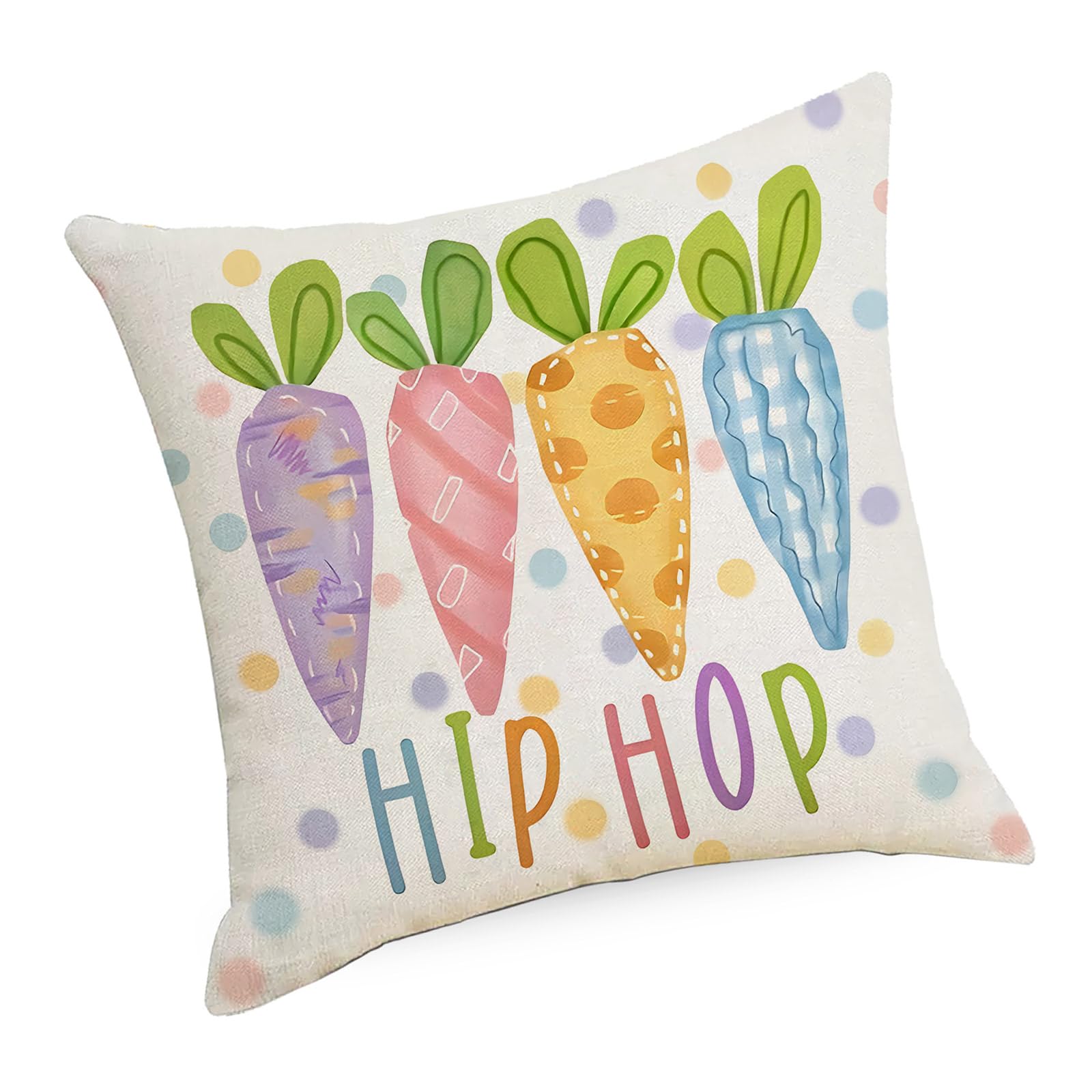NLAIOUSL Easter Pillowcase Springtime Cushion Pillow Sleeve for Easter Party Decoration and Children Room
