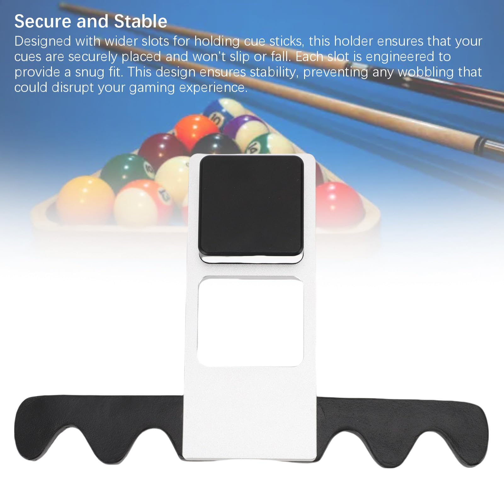 Pool Stick Halter Universal Premium Aluminium Leder Faltbar 4 Queue Billard Queue Halter für Billard Tisch Ausrüstung Spielabende Familientreffen