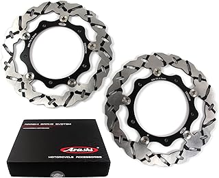 Rotores de disco de freio dianteiro Arashi para Yamaha XP T-MAX 530 LUX MAX ABS 2016 / XP T-MAX 530 SX ABS 2017-2019 Acessórios de substituição para motocicleta Preto