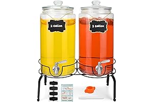 All-Party-Pleasing 2-Gallon Beverage Dispenser with Stainless-Steel Spigot