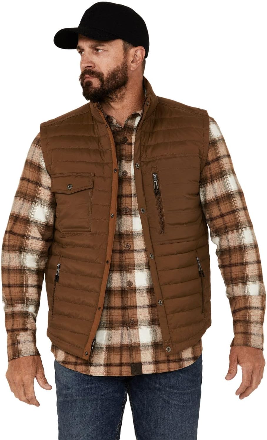 Dakota Grizzly Men's Bryce Quilted Insulated Fleece Lined Vest D1505