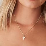 Crystal Cross Pendant Necklace Rhinestone Religious Jewelry Gift for Men and Women Faith Necklace for Daily Wear
