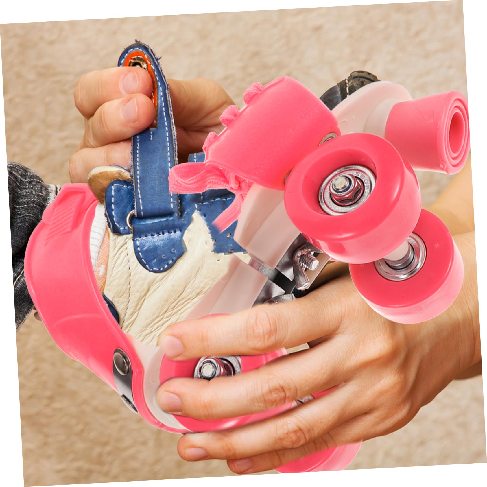 OHPHCALL 4 Wheel Boys and Girls Roller Skates Training Inline Skate Shoes Protective Gear for Girls Boys