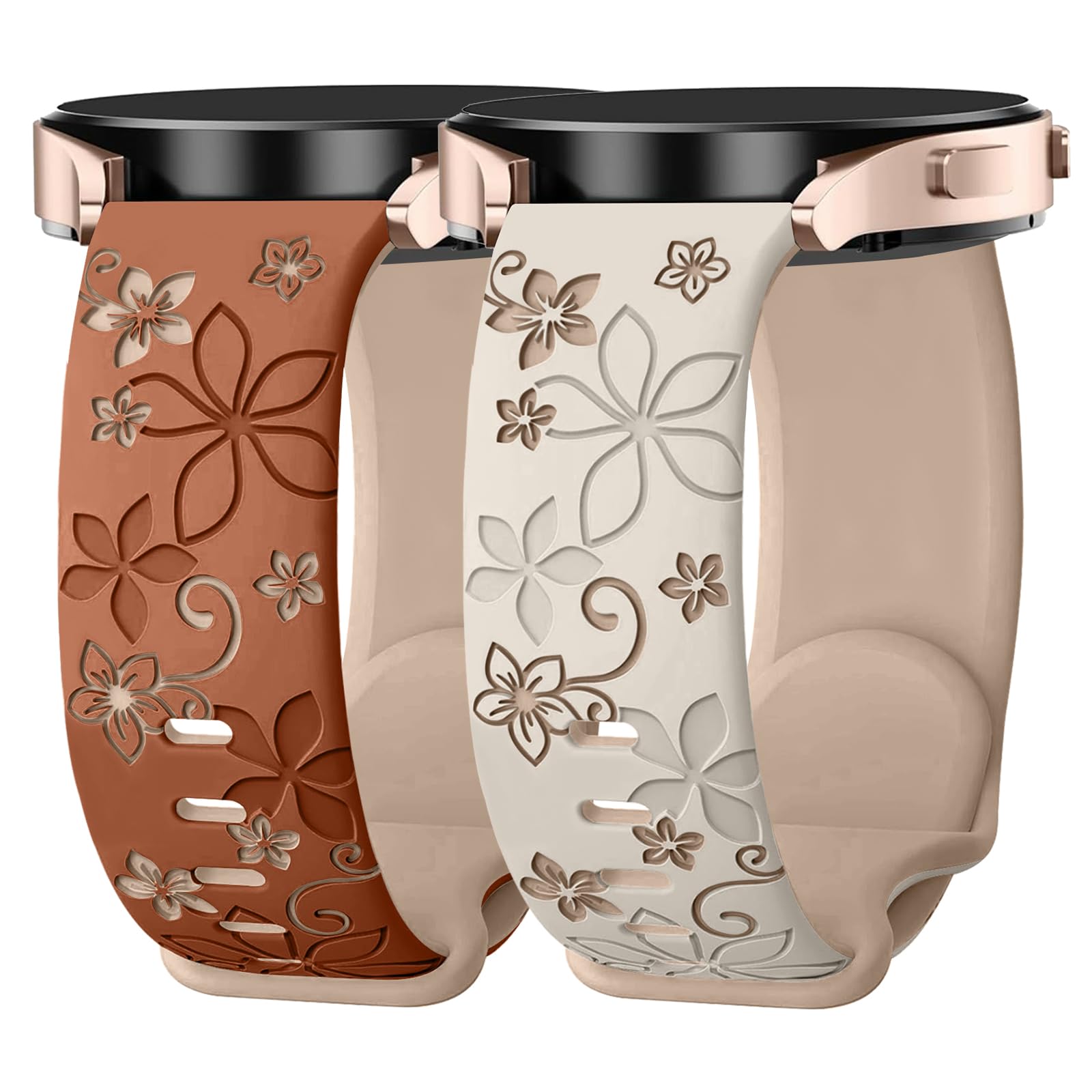 Photo 1 of Kimiyaki Smartwatch Bands (20mm, Starlight/Milk Tea)