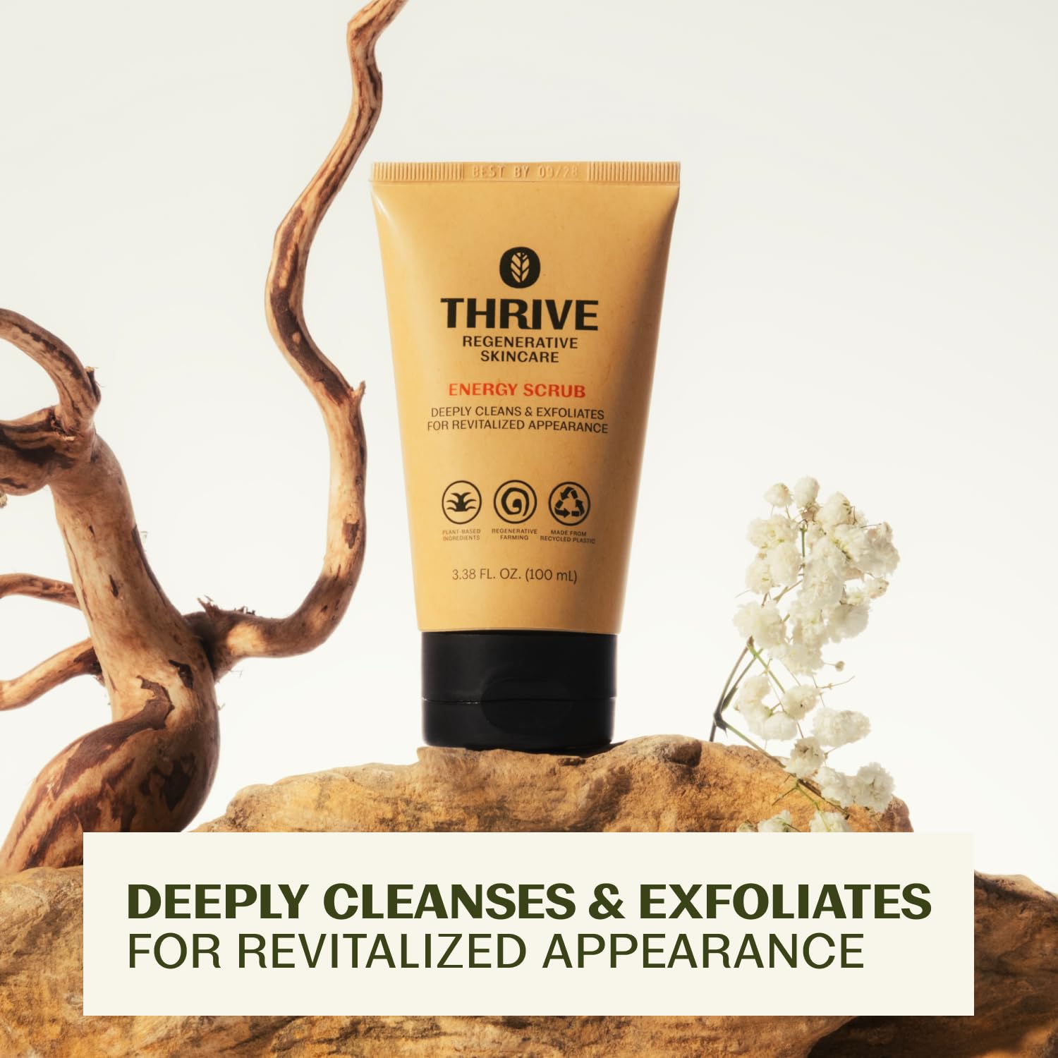 Natural Men’s Face Scrub – Exfoliating Face Wash for Men with Unique Premium Natural Ingredients for Healthier Skin – Unclogs Pores & Helps Prevent Ingrown Hairs – Natural Face Scrub for Men