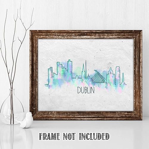 Vista 228 de París Skyline - Decoración de pared para sala de estar, arte de pared en blanco y negro, cuadros de pared de horizonte europeo para sala de estar