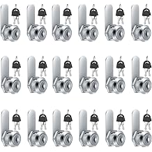 6pieces cam Lock File Cabinet Cylinder Cam Lock-1 Key Opens All | 5/8 Inch Keyed cylinder , For Security File Drawer Mailbox RV Camper Door Storage Toolbox Replacement tool -The same key