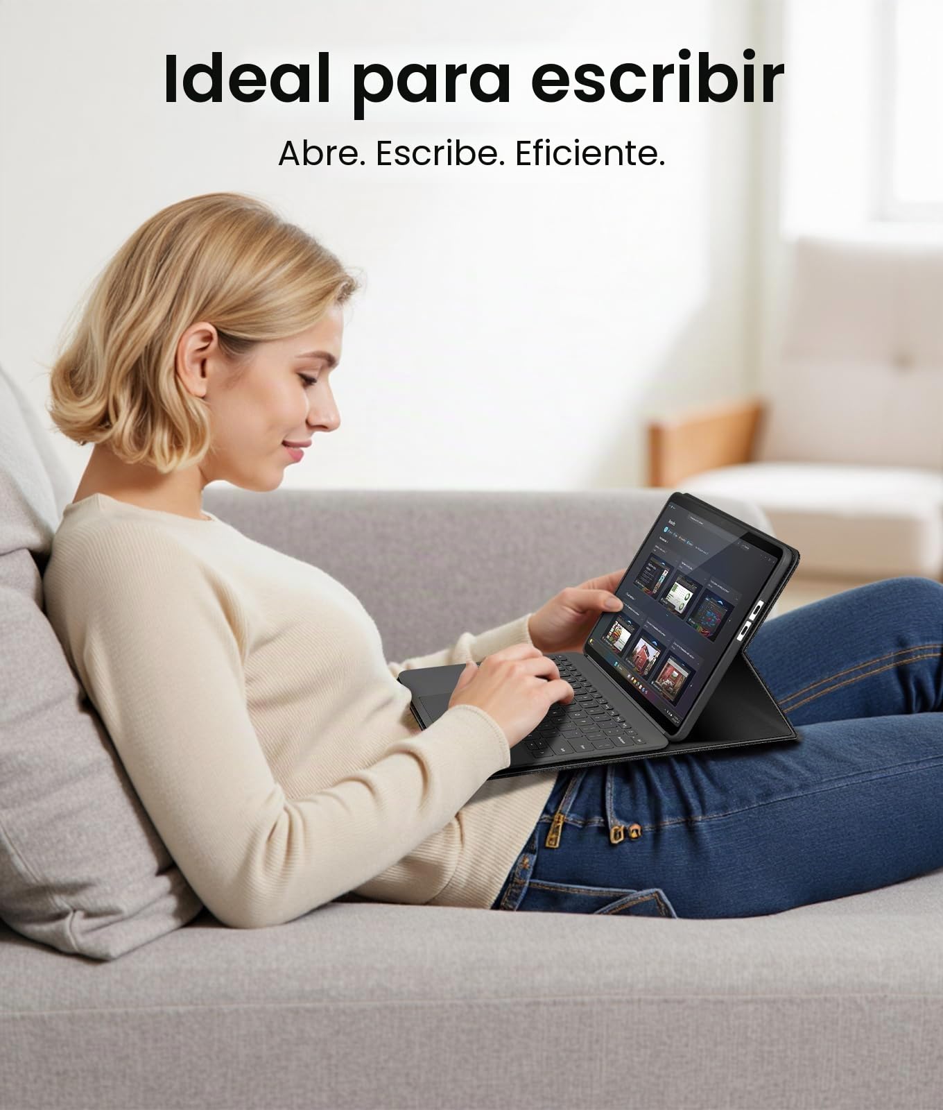FINTIE Funda Protectora para Microsoft Surface Pro de 12 Pulgadas (2025), Cartera de visión multiángulo, Cubierta Trasera de TPU con Bolsillo y Soporte para lápiz Capacitivo, Compatible con Teclado