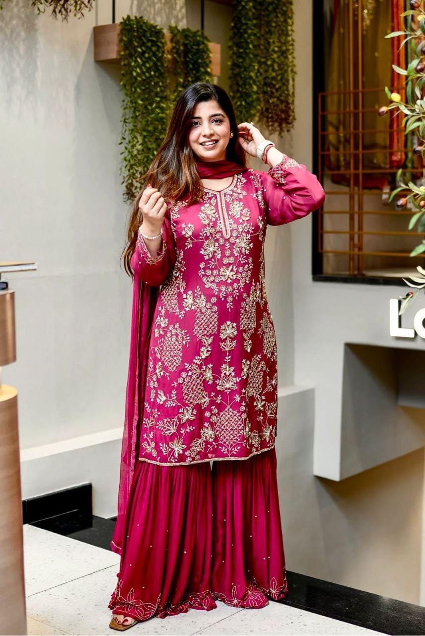 salwar suit Party Wear wedding wear Palazzo Set Salwar kameez For Women.