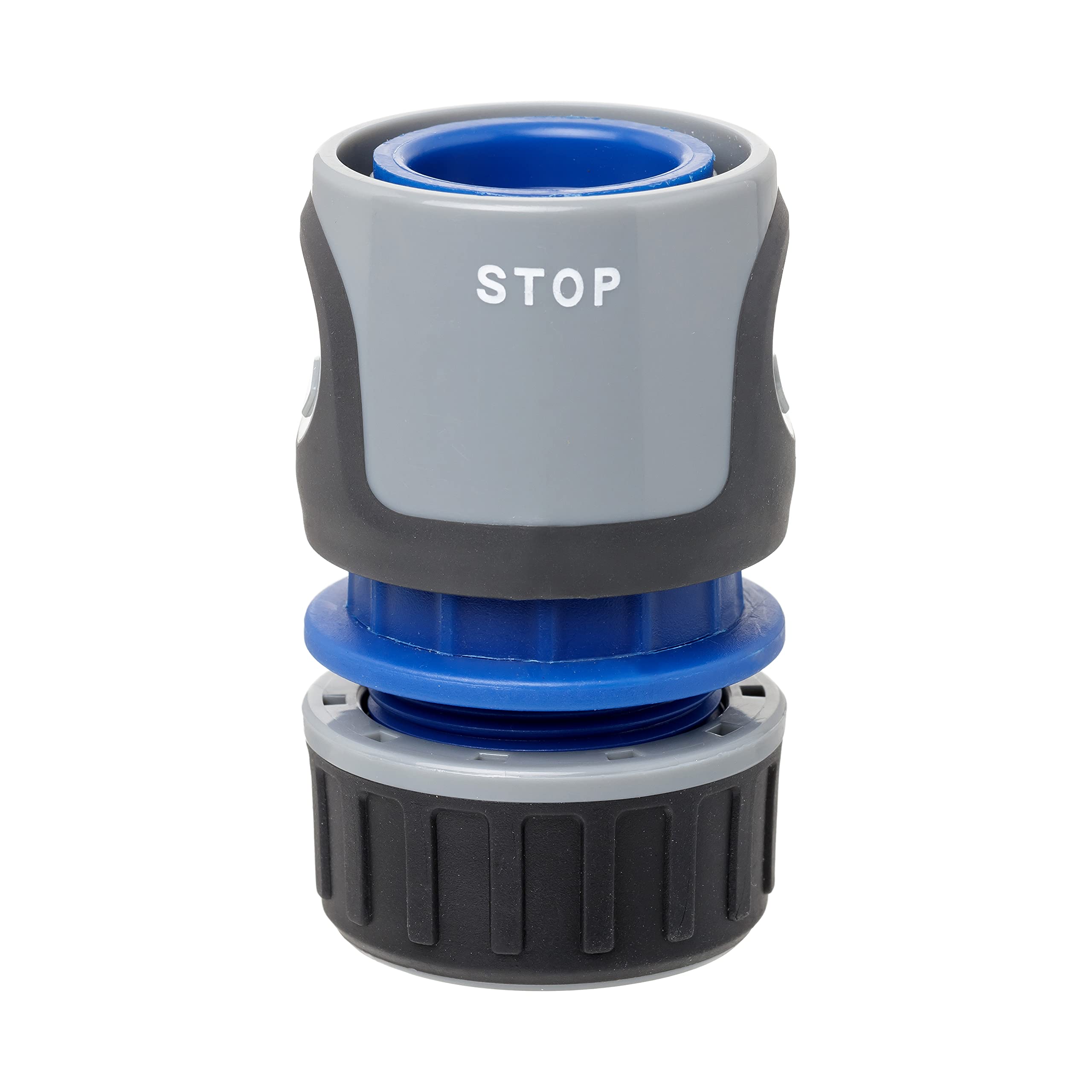 TATAY Schlauchverbinder Premium Universell passender Anschluss | Schlauchverbinder Garten | 1/2 Zoll - 5/8 Zoll | Universell passender Anschluss | Einfache Installation, Schwarz