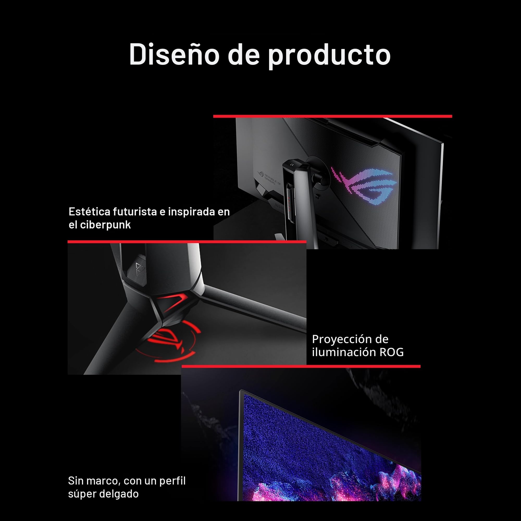 ASUS ROG Swift OLED PG32UCDM - Monitor Gaming 4K QD-OLED de 32 Pulgadas, 240 Hz, 0,03 ms (GTG), G-Sync, disipador térmico Personalizado, película de grafeno, 99% DCI-P3, True 10 bits, 90 W Tipo-C
