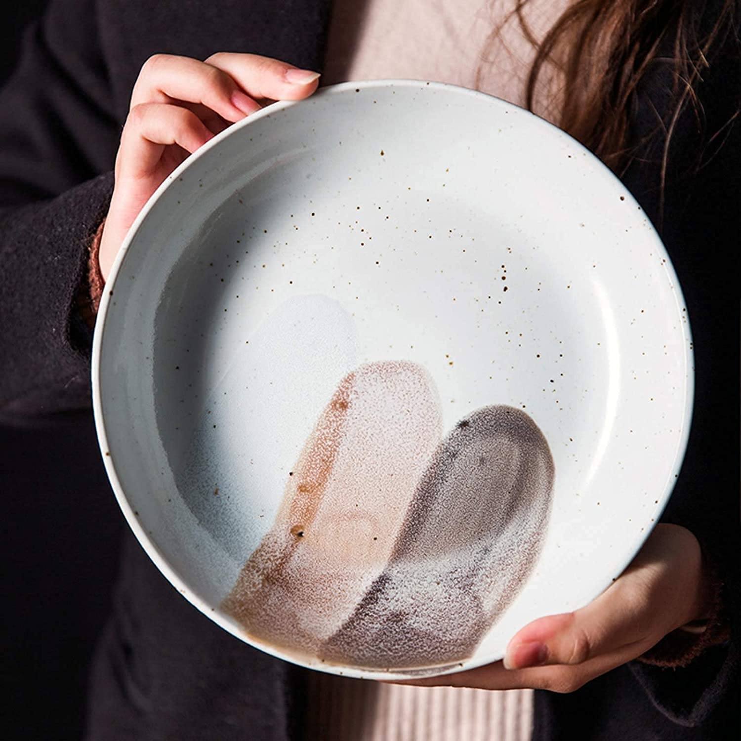 Zestaw obiadowy, zestawy porcelanowej zastawy stołowej, miski i talerze do steków | 18-częściowy zestaw obiadowy Retro Ceramics na prezenty ślubne, przybory kuchenne