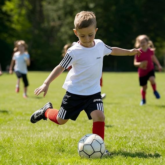Football Kit for Kids Boys Girls Age 5-13,Football Shirts Training Sets with Shirts Shorts Regular Fit Sports Jersey