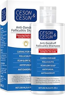 Anti-Fungal/Anti Dandruff 2 in 1 Shampoo for Folliculitis, Scalp Psoriasis & Seborrheic Dermatitis, Itchy & Dry Scalp Relief, Nourishes, Hydrates, Fresh Scent, Safe For Color-Treated Hair