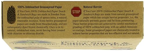 Miniatura 4 de IF YOU CARE Bolsas de papel 100% sin blanquear para sándwich y aperitivos, 48 unidades (paquete de 6)