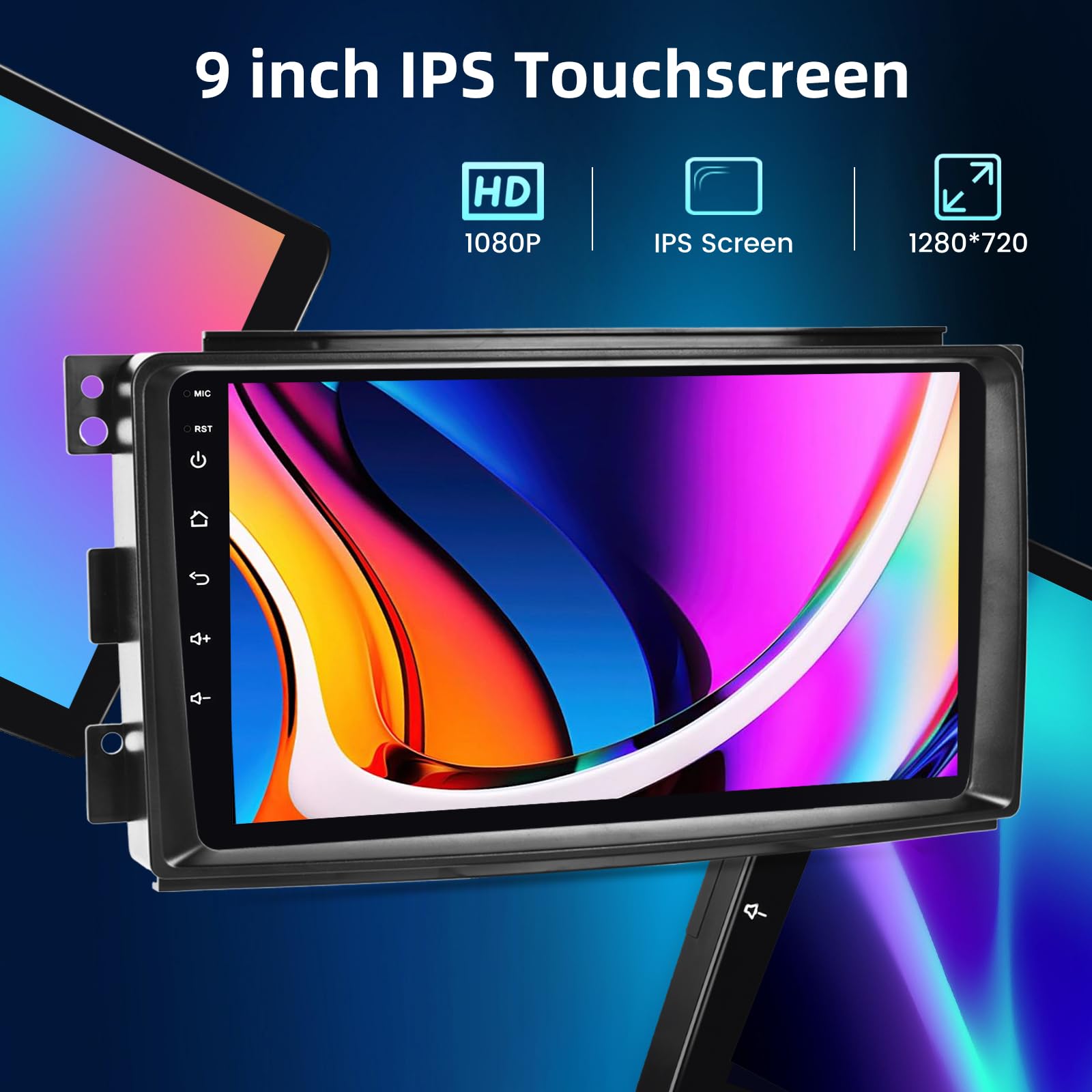 NHOPEEW 4+64G Radio Voiture pour Mercedes Benz Smart Fortwo 2005-2010 - Radio Android 9 Pouces avec sans Fil Carplay et Android Auto - Mirror Link 32EQ DSP Écran Divisé + Caméra de Recul & Microphone