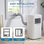 AAOBOSI portatif Air Conditionneur, 10000 BTU portatif AC Unités pour chambre jusqu'à 350 - Oui. 4-in-1 AC Refroidissement avec LED Display/24Hrs Minuterie