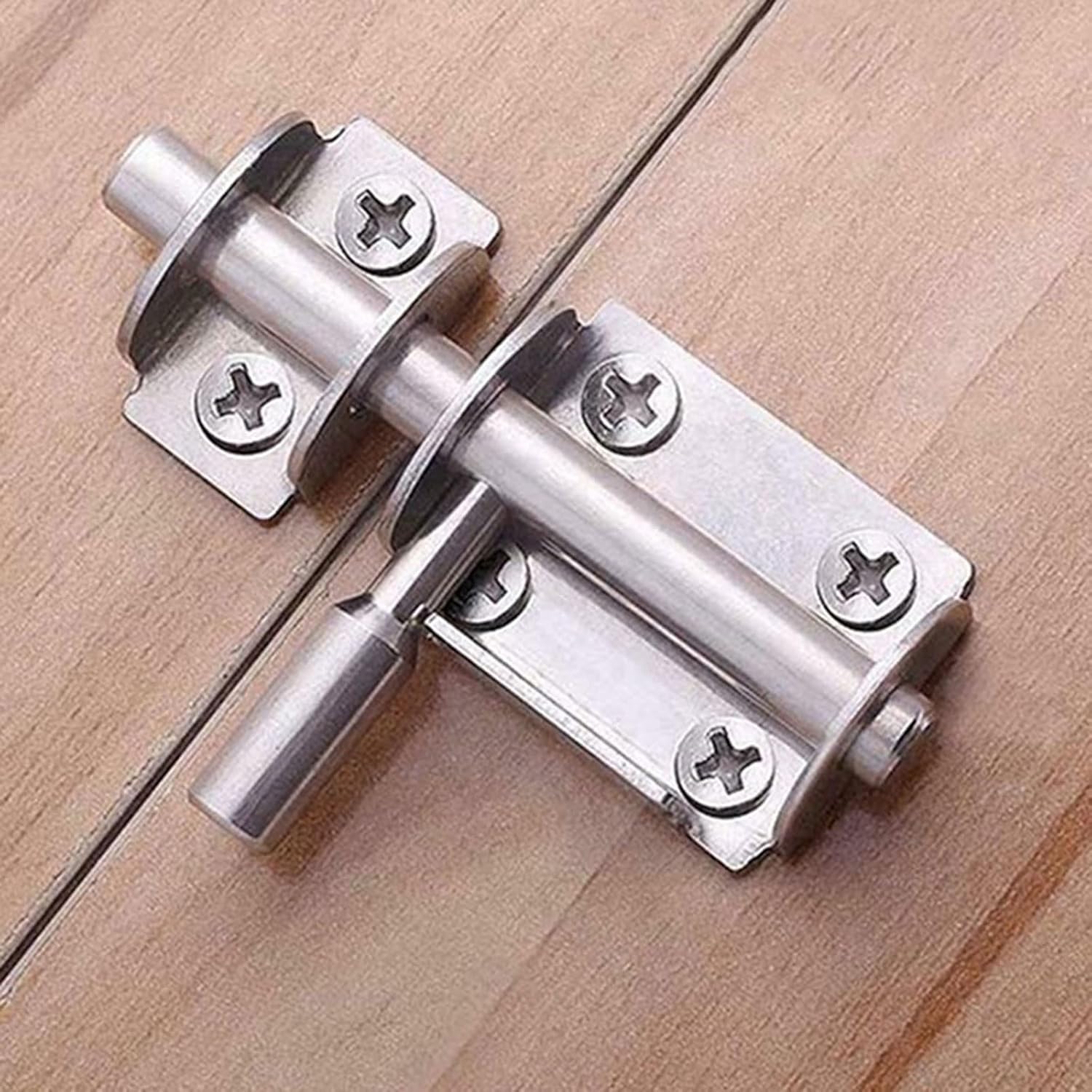 Door Locks and Latches Stainless Steel Door Latch Solid Sliding Bolts Latch Hasp Home Hardware Gate Safety Toilet Door Lock