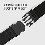 WHIPPY Mens Elastic Stretch Belt Unisex Adventure Web Belt for Women Men with Non-Metal Buckle Adjustable Belts