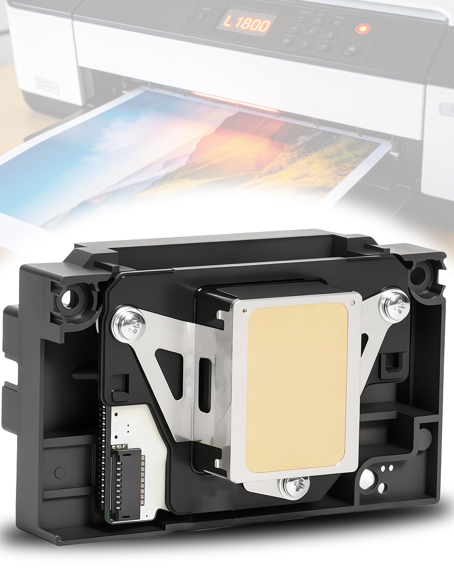Photo 1 of Betollo L1800 DTF Printhead Replacement for L1800 L1800D R1390 R1400 R1430 R1500W R260 R270 R330 DTF Printer, Easy Installation, Anti-Clogging Nozzle