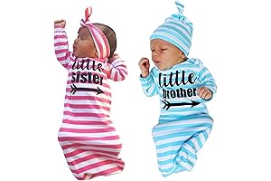 Twin Baby Outfits Set: Nightgowns for Sibling Bonding