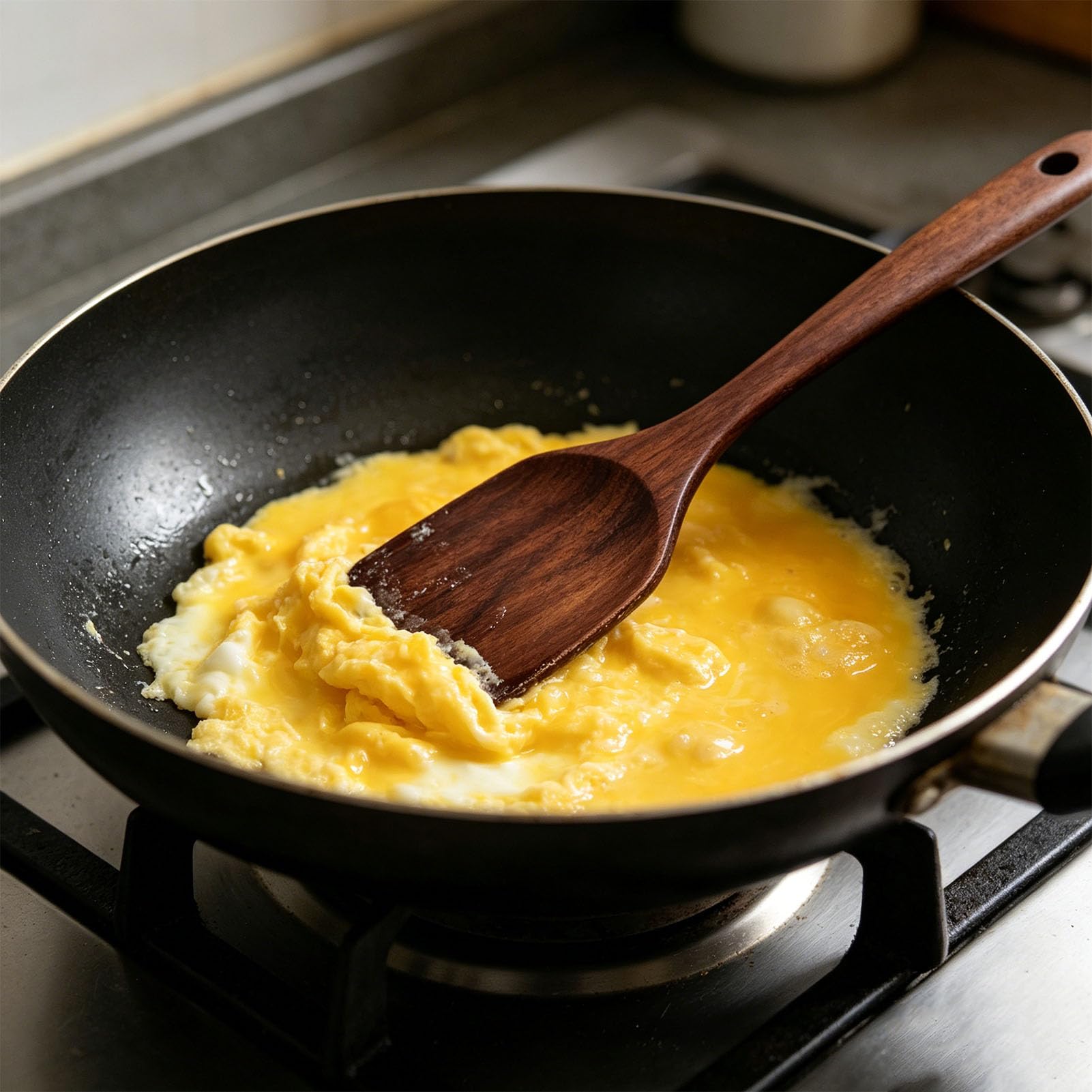 Fockety CuillèRes En Bois Pour La Cuisine, Ensemble D'Ustensiles De Cuisine En Bois De Teck Avec Manche Ergonomique Pour Une Prise En Main Confortable, Ensemble D'Ustensiles De