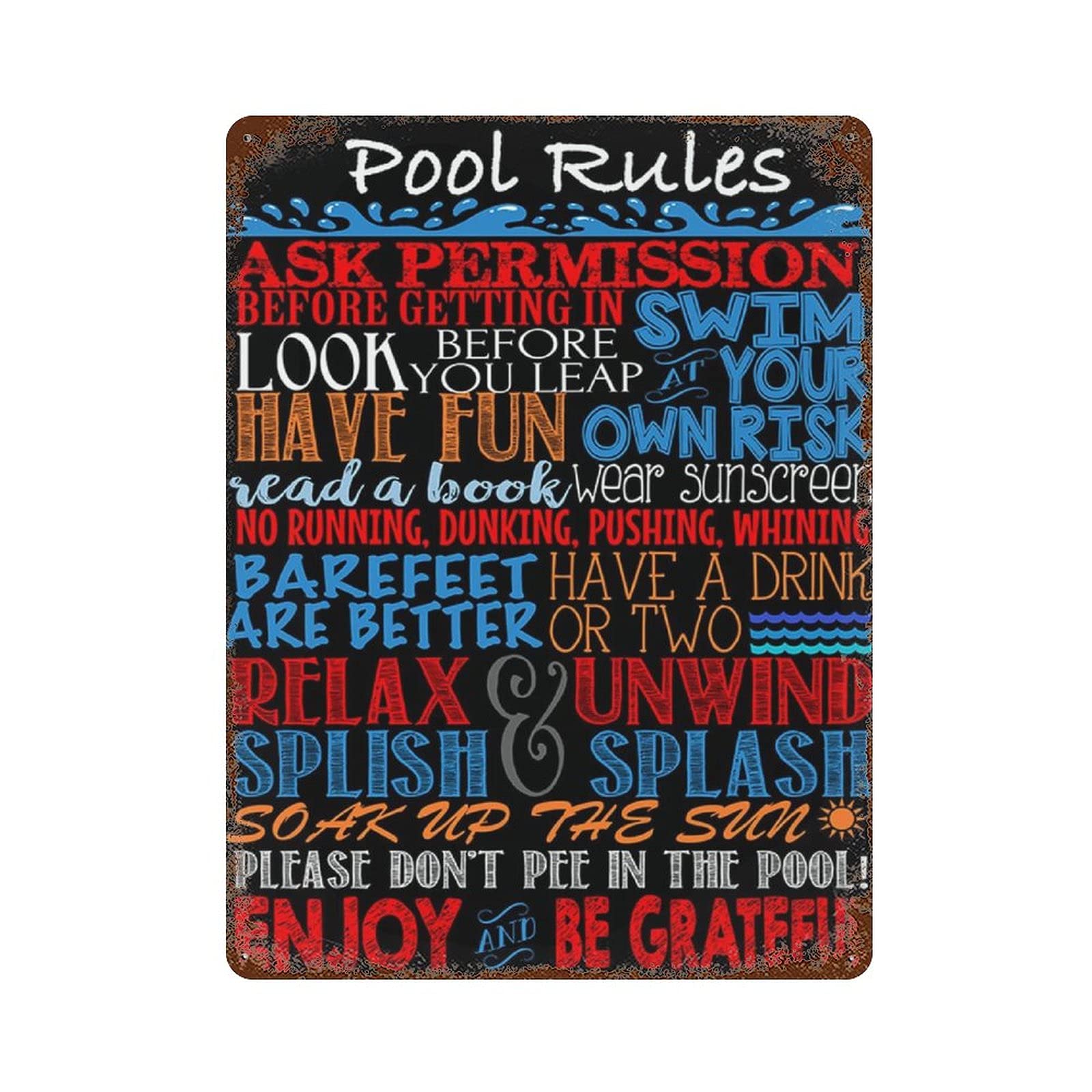 Helicopter Knowledge Retro Metal Iron Painting Tin Sign Wall Decor Poster Aluminum Plaque 11.8"x7.9"