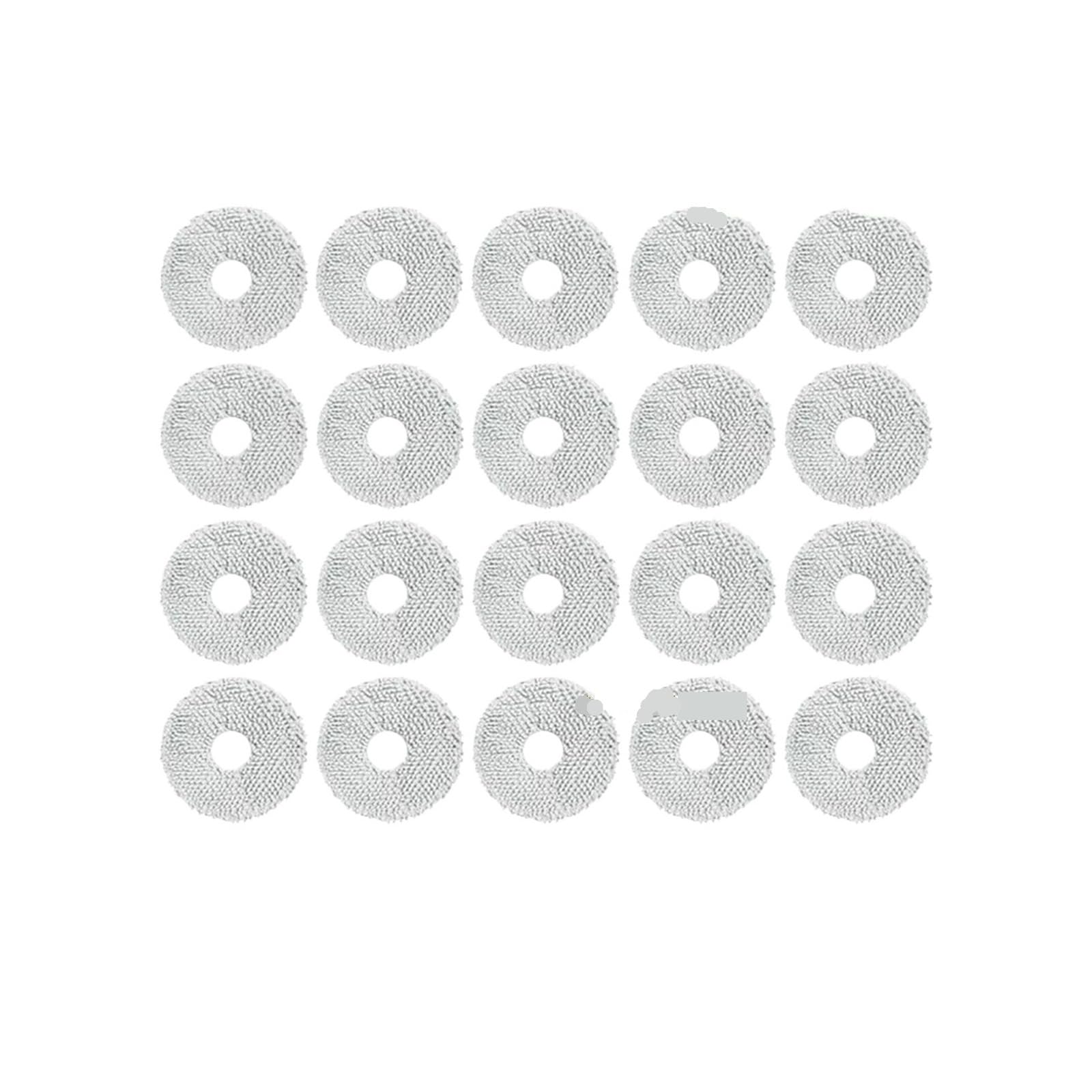 VIXWDRUTY Compatible For Xiaomi，Robot Vacuum S10+ S20+ X10+ X20 Plus B101CN，Compatible For Dreame，L10S Ultra L10S Pro L10 Prime S10 Pro Mop Cloth(20pcs)