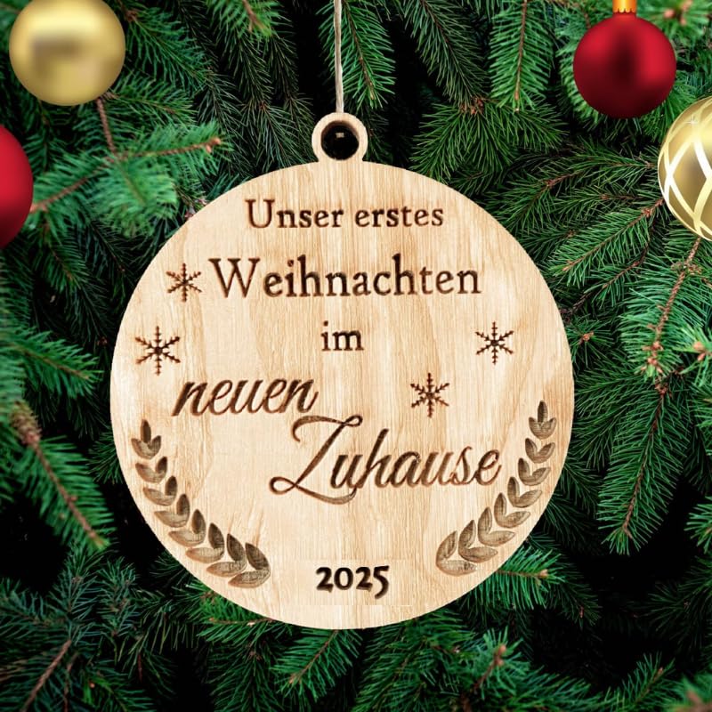 Unser Erstes Weihnachten in neuen Zuhause Weihnachtsbaumschmuck...