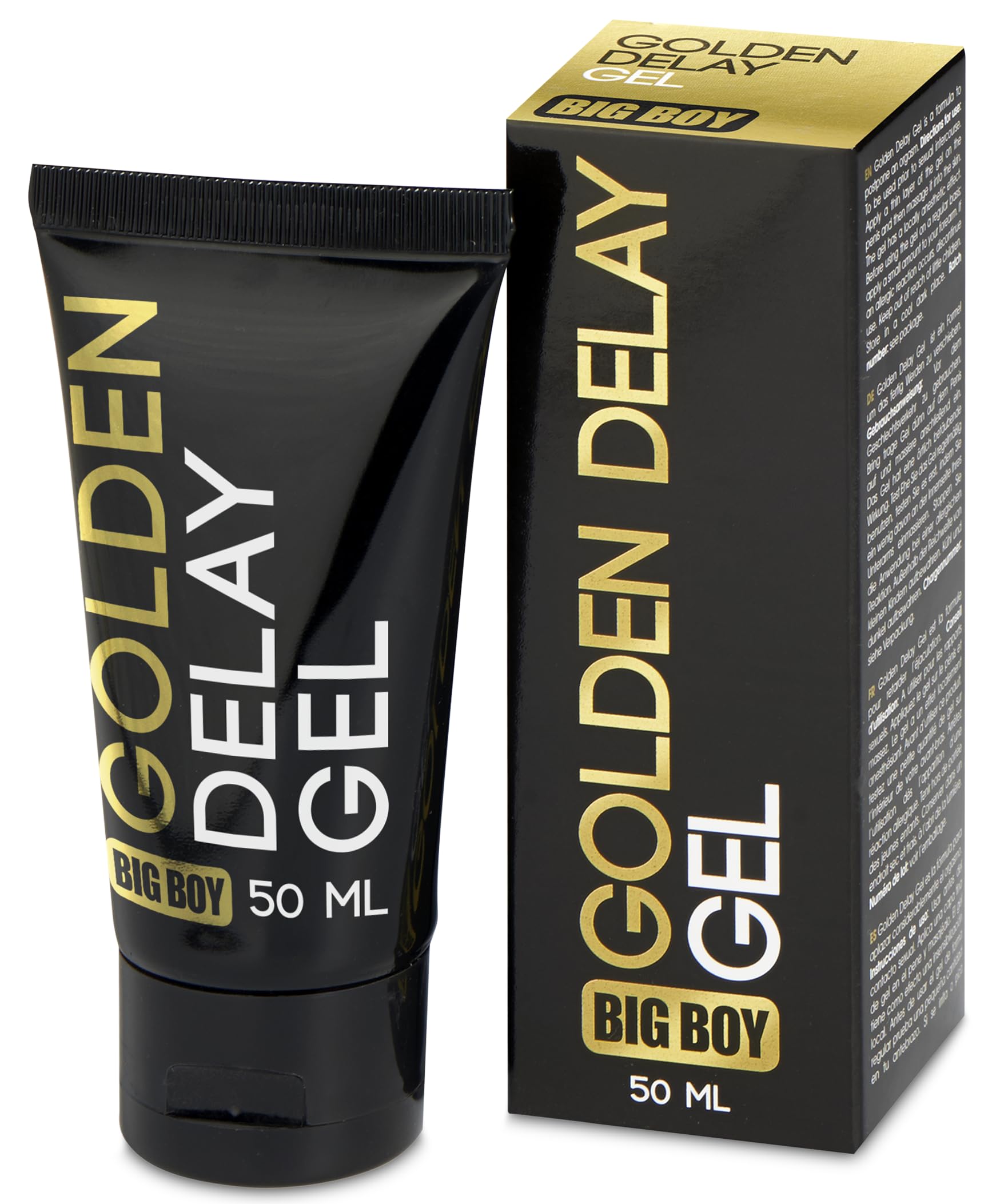 Big Boy Golden Delay Gel Strong Delayer Cream Premature Ejaculation for Man Genital Climax desensitizer Last Longer Pleasure Enhancer Natural Prolonging retardantes para Hombre Crema sexuales 50ml