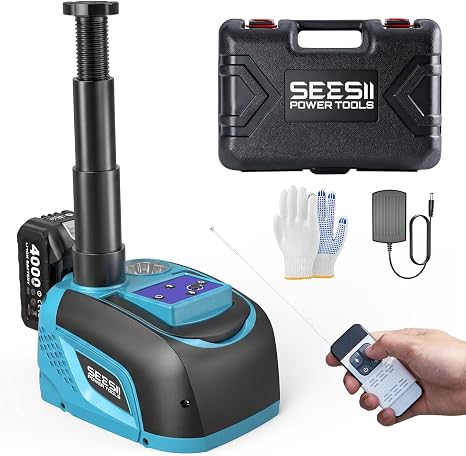 SEESII 21V Cordless Electric Car Jack 5Ton Car Hydraulic Jack