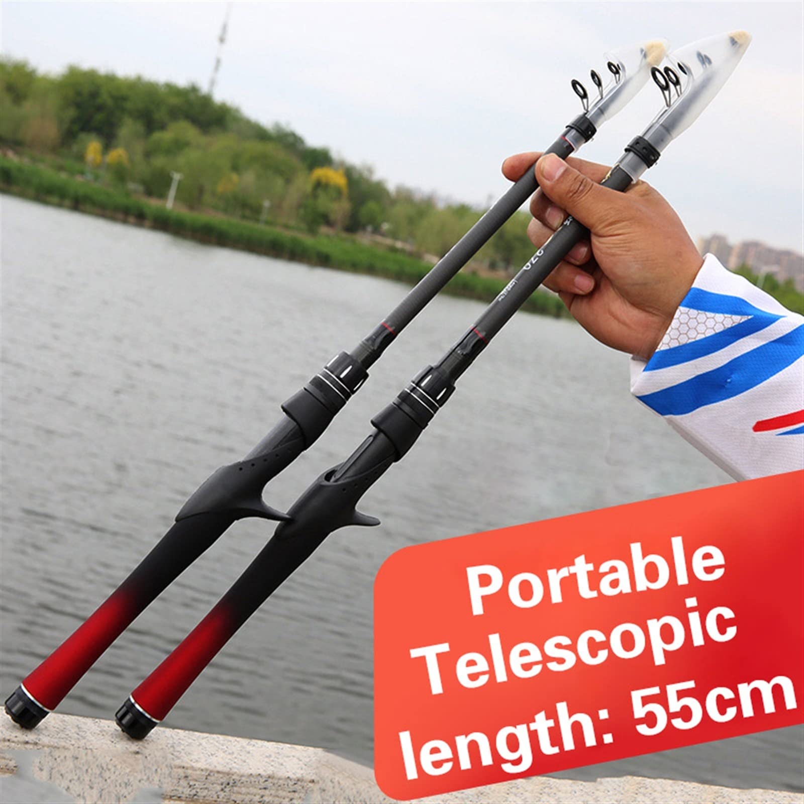 Best Fishing Rod For Salmon – HDNSYNE Fishing Poles Telescopic Lure Fishing ... - Amazon.com