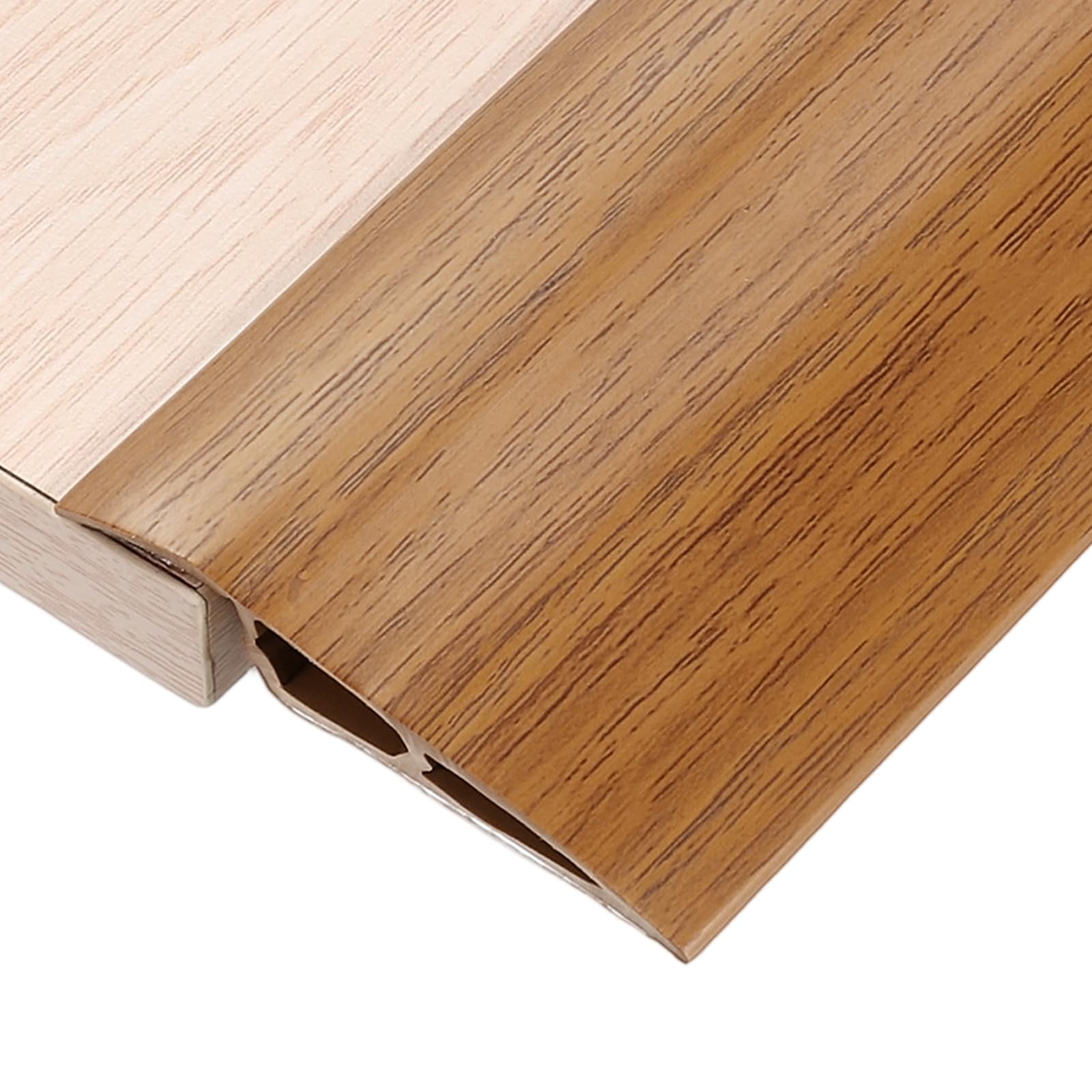 uxcell Striscia di transizione per pavimenti, 1,8 m x 7,1 cm x 1,8 cm, striscia autoadesiva per bordi per tappeti, copertura in vinile, bordo laminato per superfici irregolari da 1,27 cm a 9/16