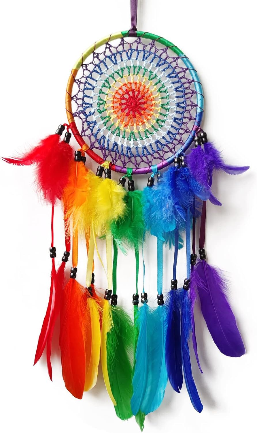 Large Dream Catchers, Boho Handmade Woven Dream Catcher with Feathers for Adults Girls, Dreamcatcher Indians Traditional Circular Net for Wall Hanging Decor, Bedroom,Wedding Party Blessing Gift