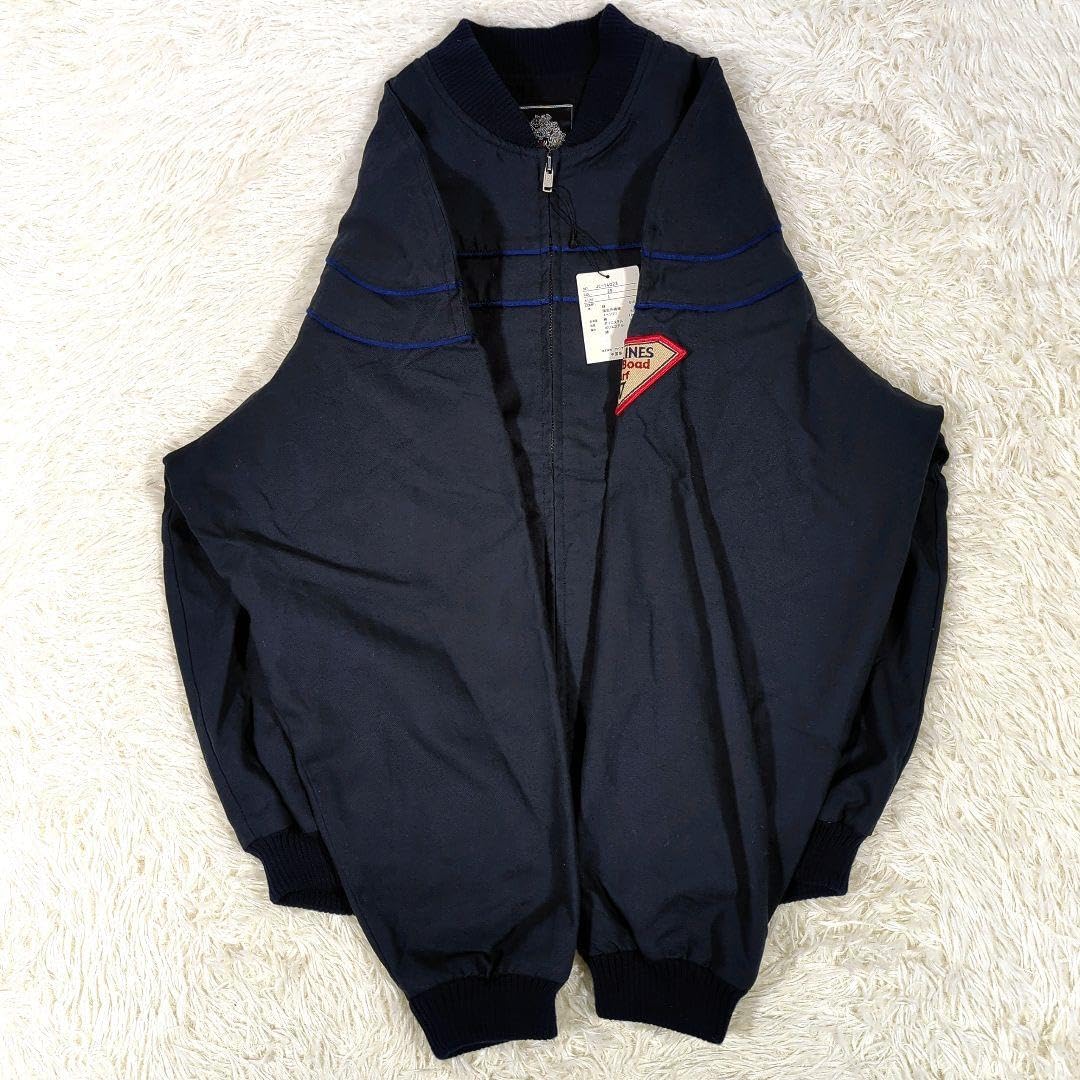 VAN JACKET タグ付 タンカースジャケット 濃紺 ロゴ刺繍ワッペン L Amazon.co.jp: VAN JACKET タグ付 タンカースジャケット 濃紺