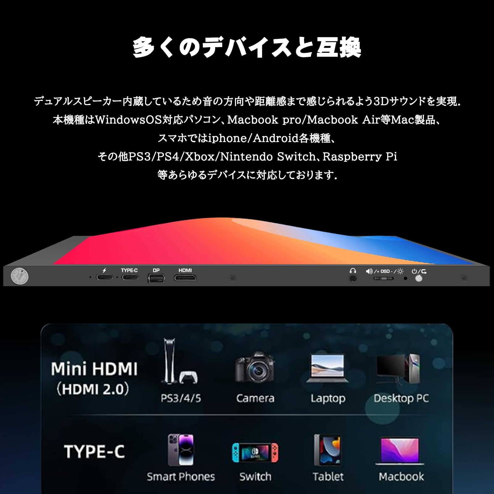 Amazon.co.jp: 【アマゾン限定2024】モバイルモニター 15.6インチ