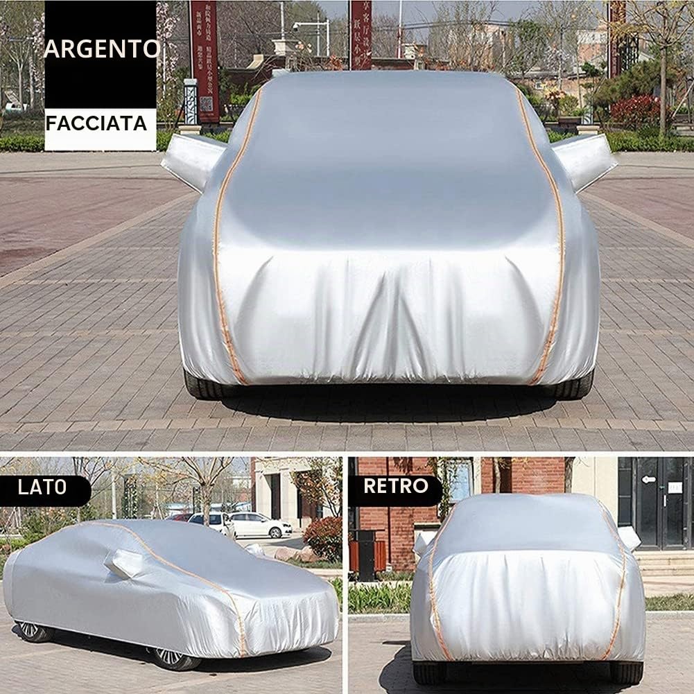Copertura auto per Alfa Romeo Giulietta(2010-2022) telo copriauto da esterno,Copertura per auto impermeabile antivento antigraffio resistente ai raggi UV
