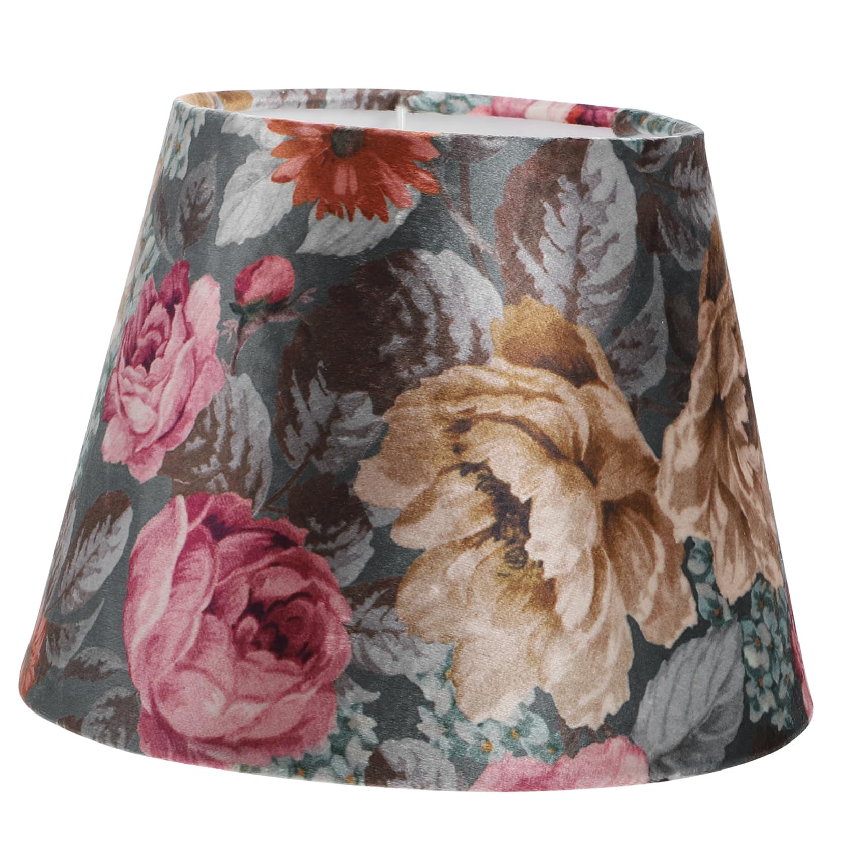 Abat-jour en Tissu Fleuri pour Lampe E27, Chambre et Salon